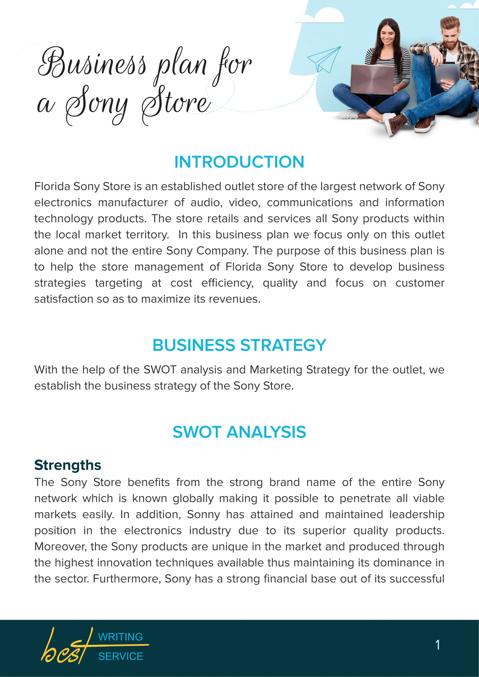 write example of business plan